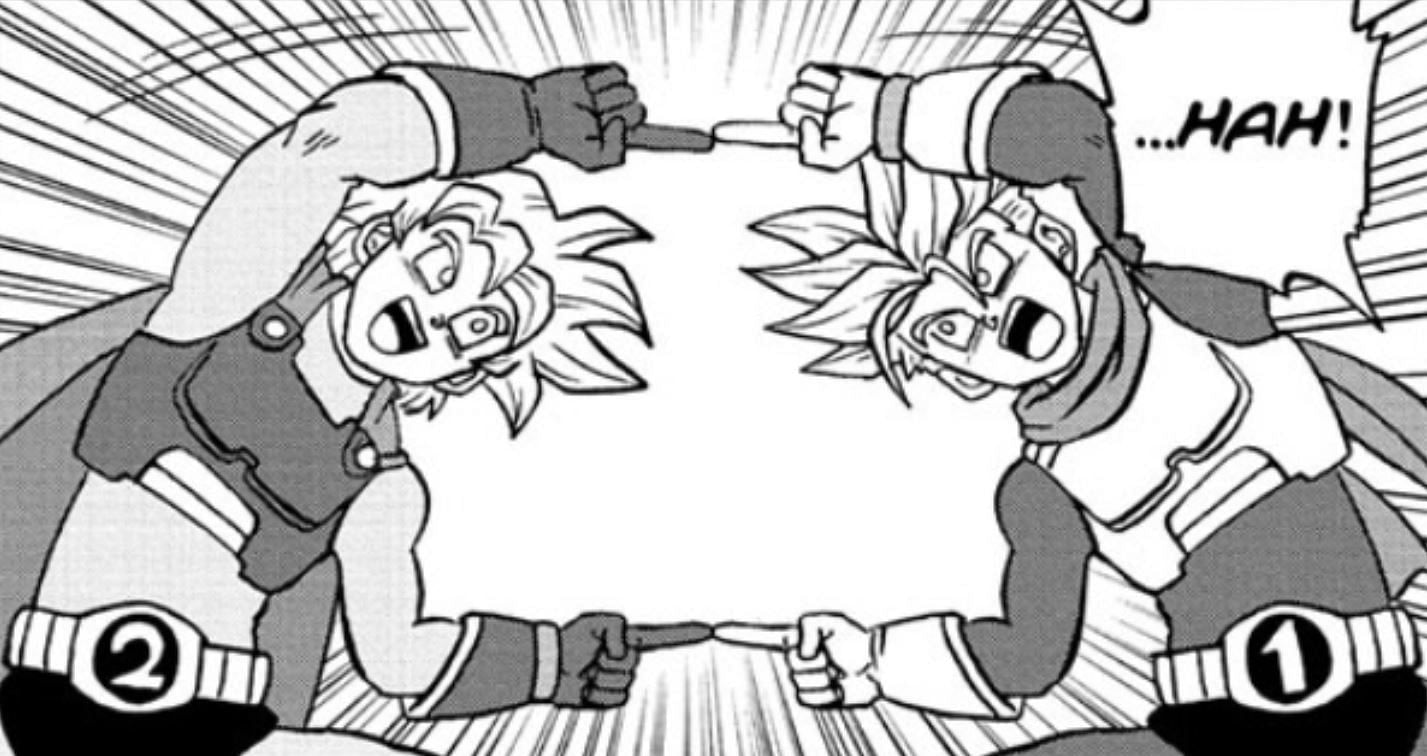 Goten and Trunks as seen in the Dragon Ball Super manga (Image via Shueisha)
