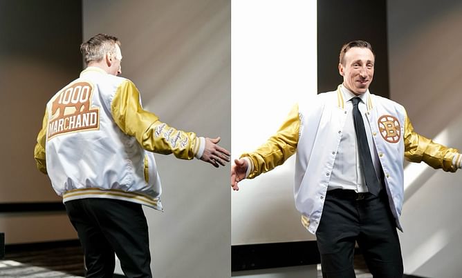 Massachusetts native's lockdown-induced hobby landed him role as designer for Brad Marchand's special 1,000th game jacket