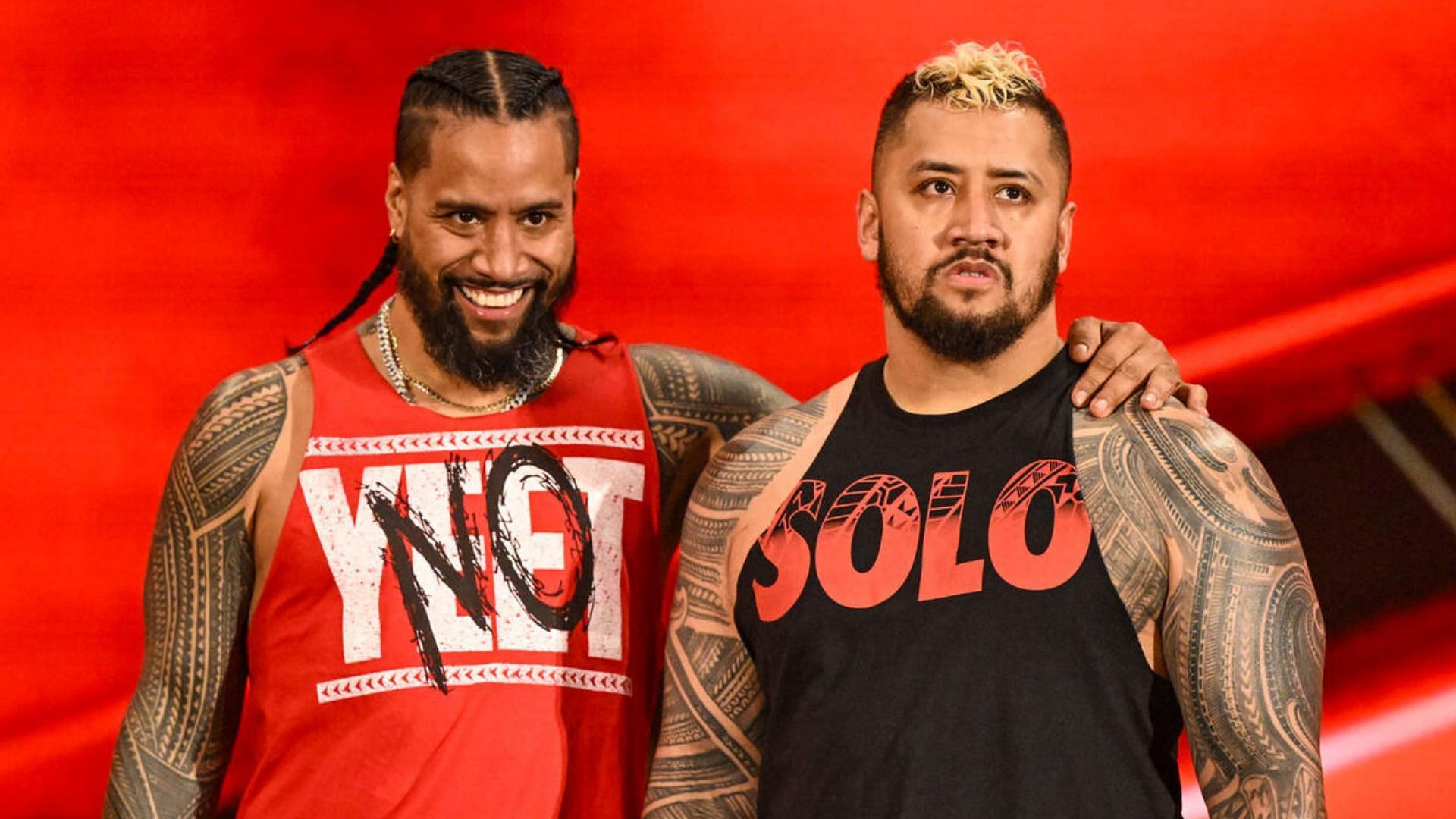 Jimmy Uso and Solo Sikoa on WWE RAW!