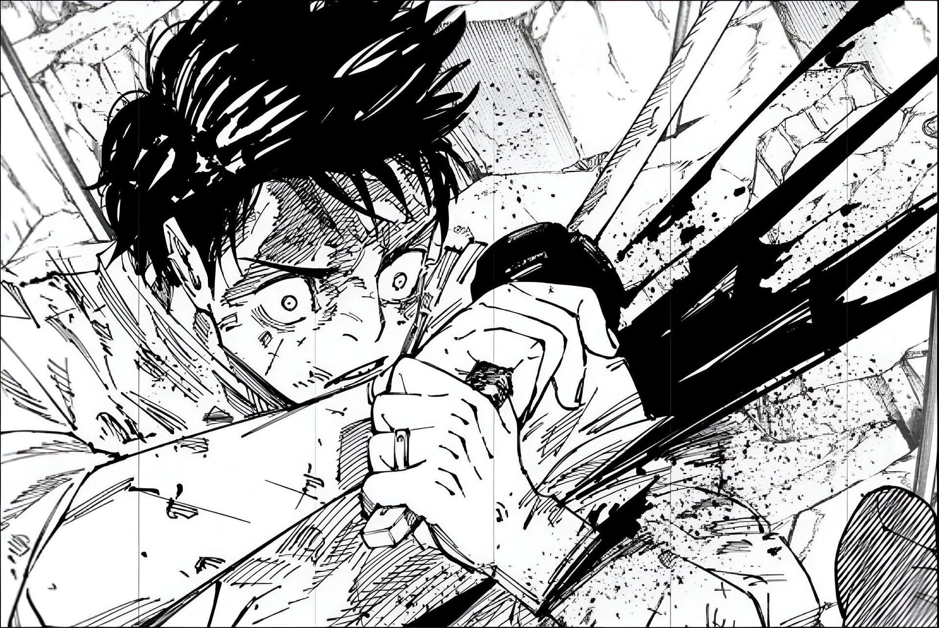 Yuta Okkotsu getting slashed in Jujutsu Kaisen chapter 251 (Image via Gege Akutami, Sheuisha)