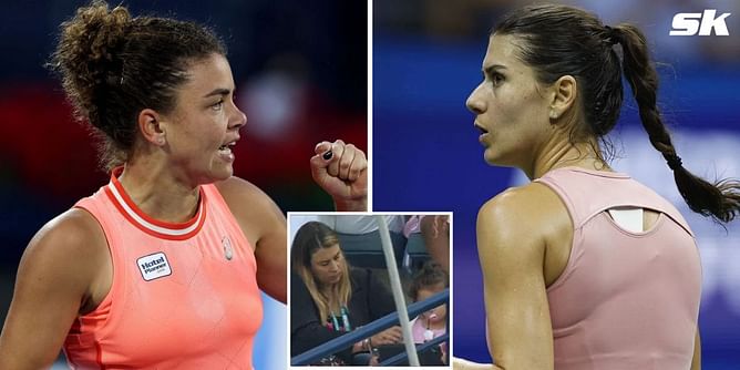 Marion Bartoli and daughter Kamilya enjoy semifinal day at Dubai Tennis Championships