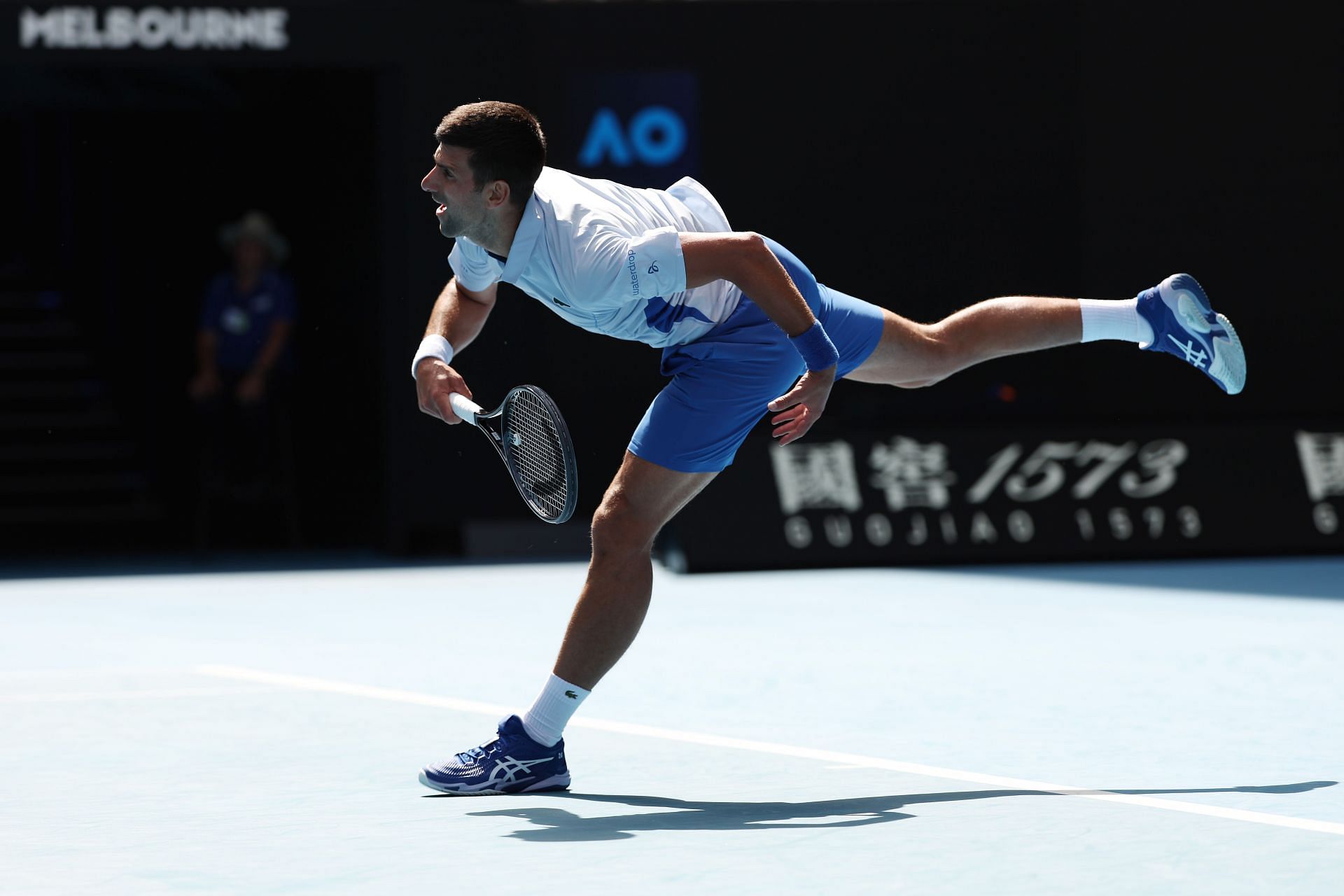 Novak Djokovic at the 2024 Australian Open