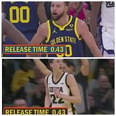 "Giannis release time 12sec": NBA fans hilariously react to viral video comparing Steph Curry & Caitlin Clark's identical release time