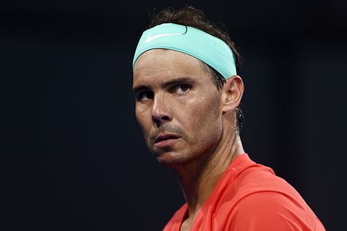 Rafael Nadal at the Brisbane International 2024