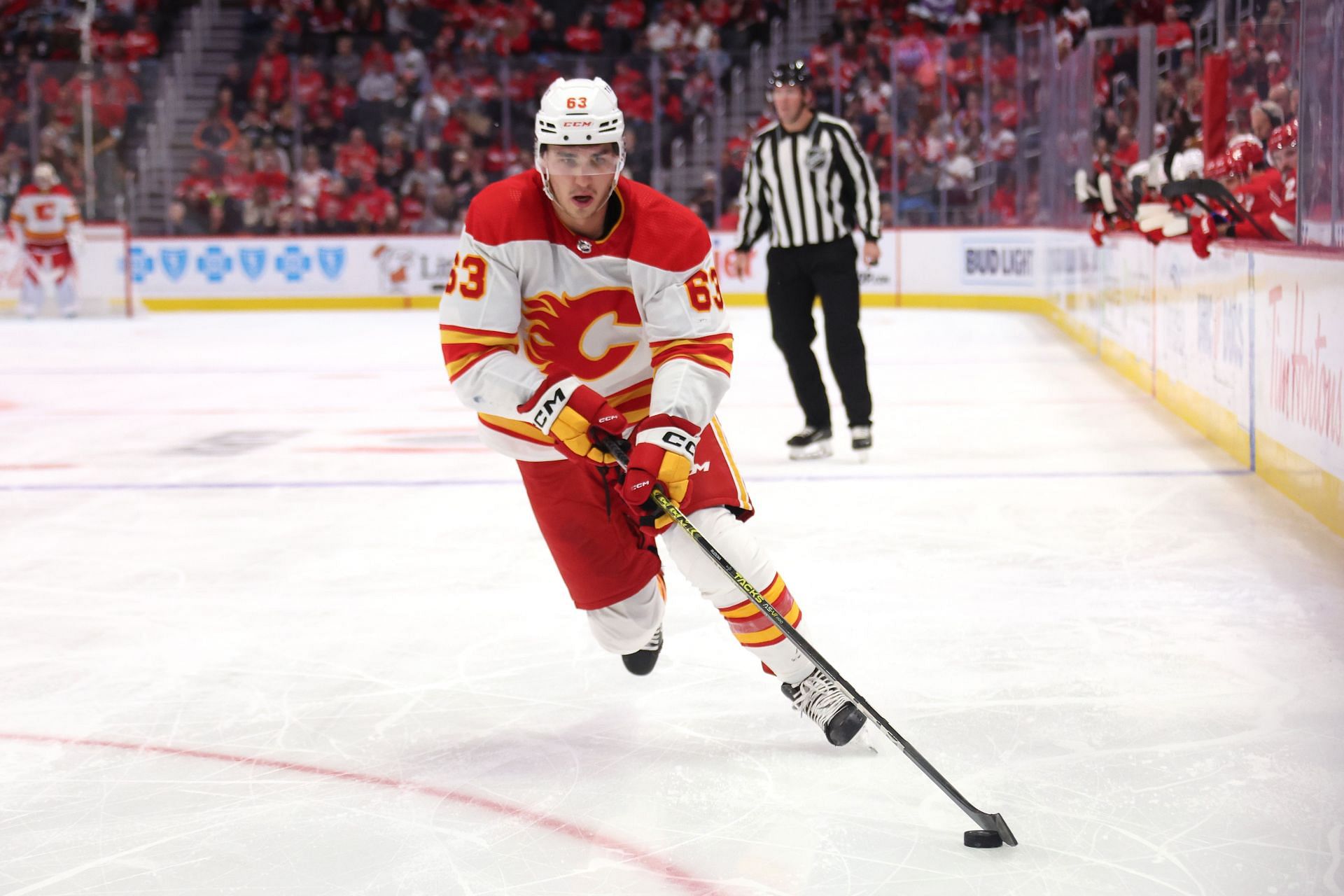 Calgary Flames v Detroit Red Wings