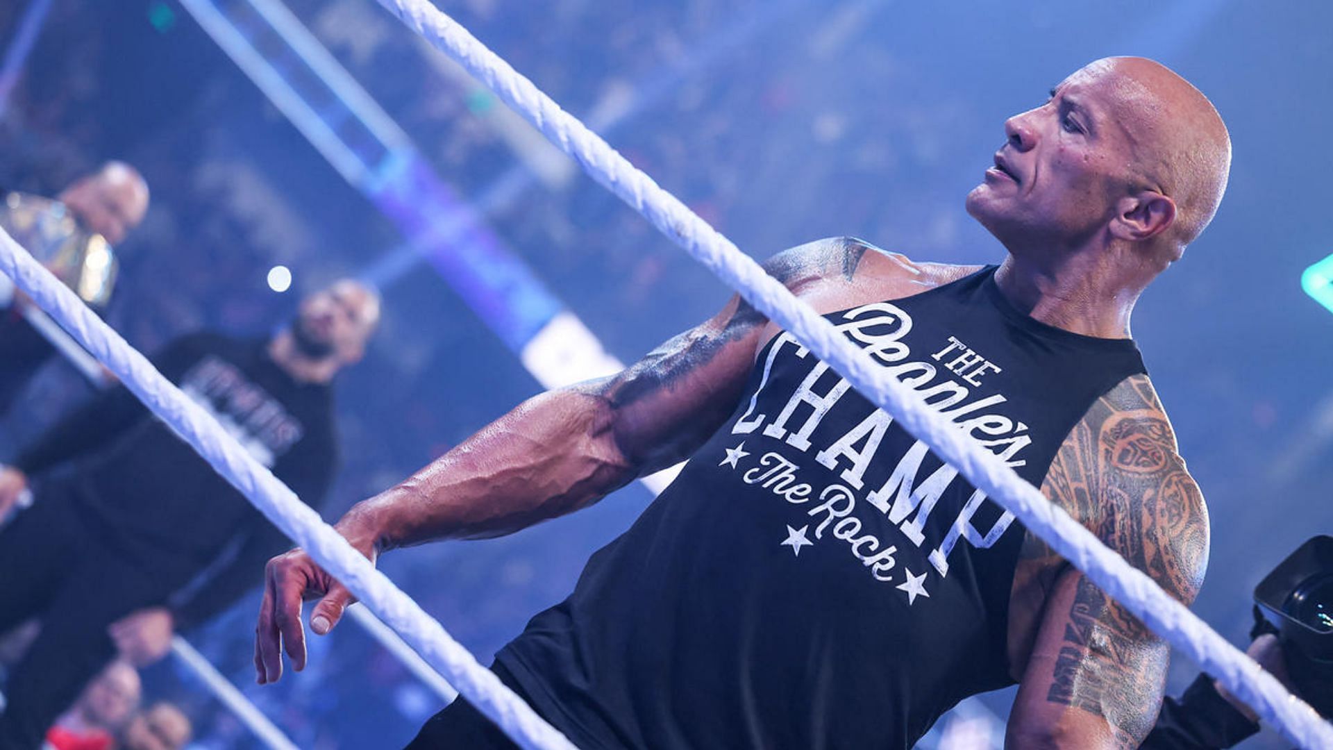The Rock and Roman Reigns on Friday Night SmackDown!