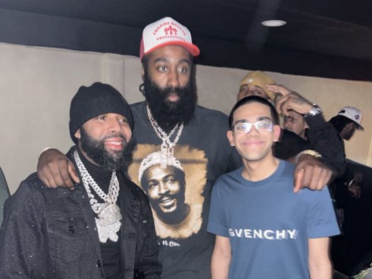 N3on shares snap with James Harden (Image via X/N3on)