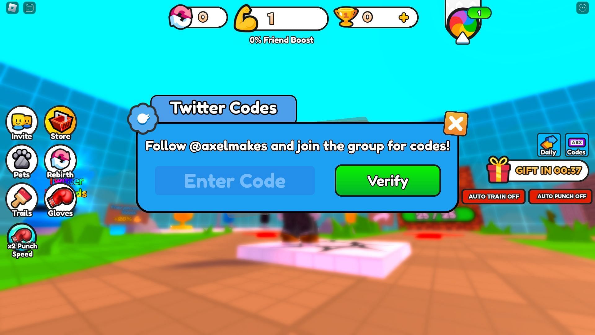 Active codes for Punch Wall Simulator (Image via Roblox)