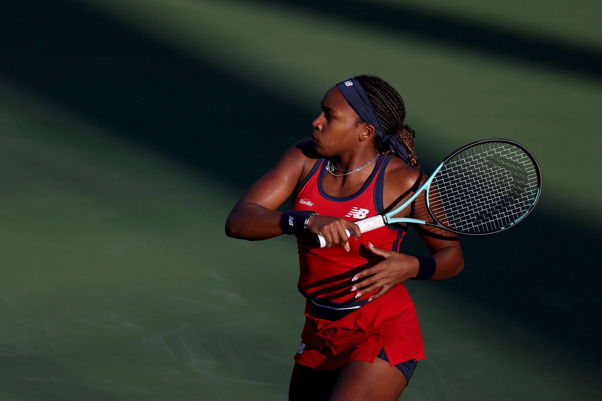 Gauff at the Dubai Duty Free Tennis Championships