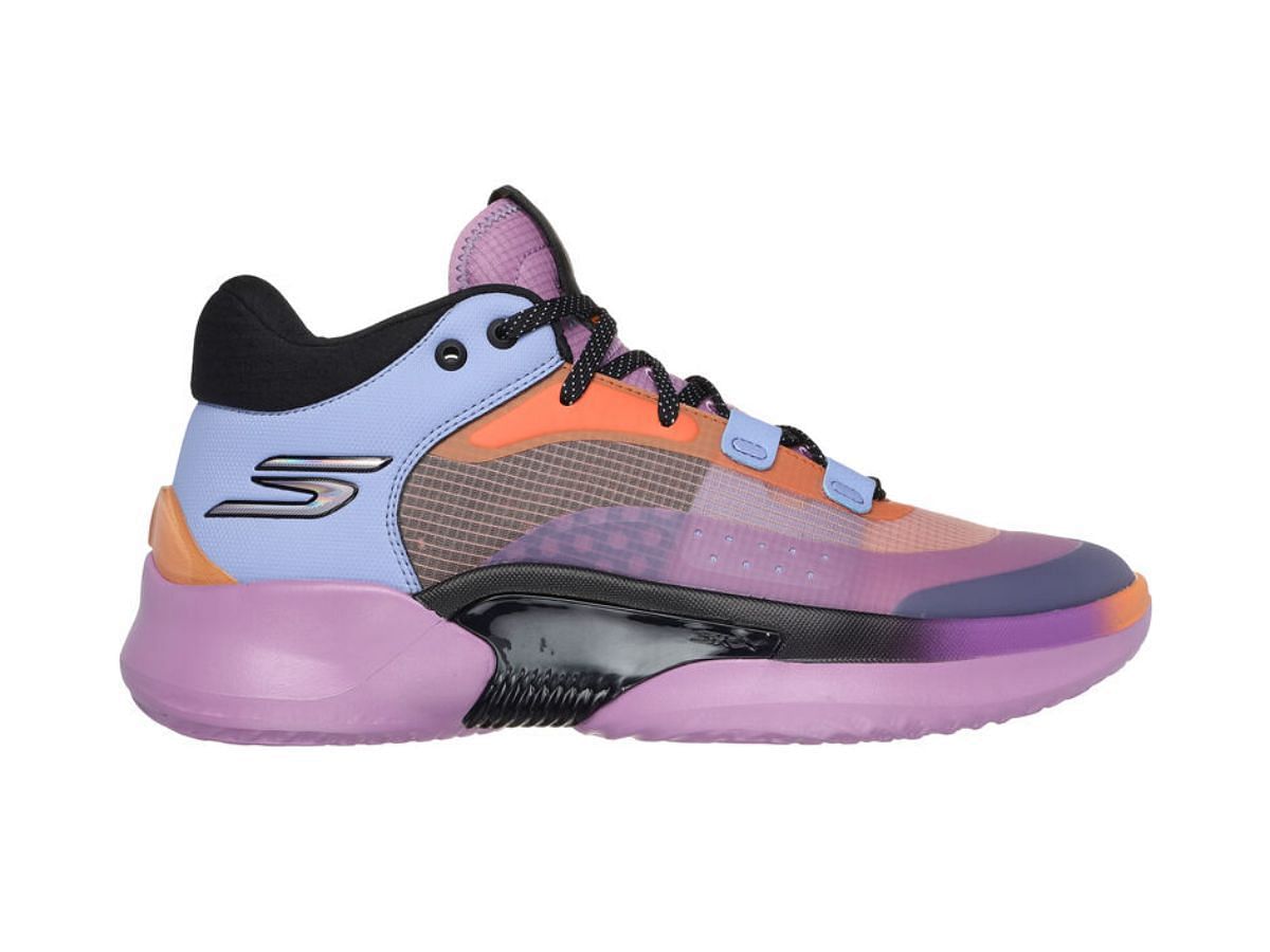 The The &quot;Purple Multi&quot; sneakers (Image via Skechers)