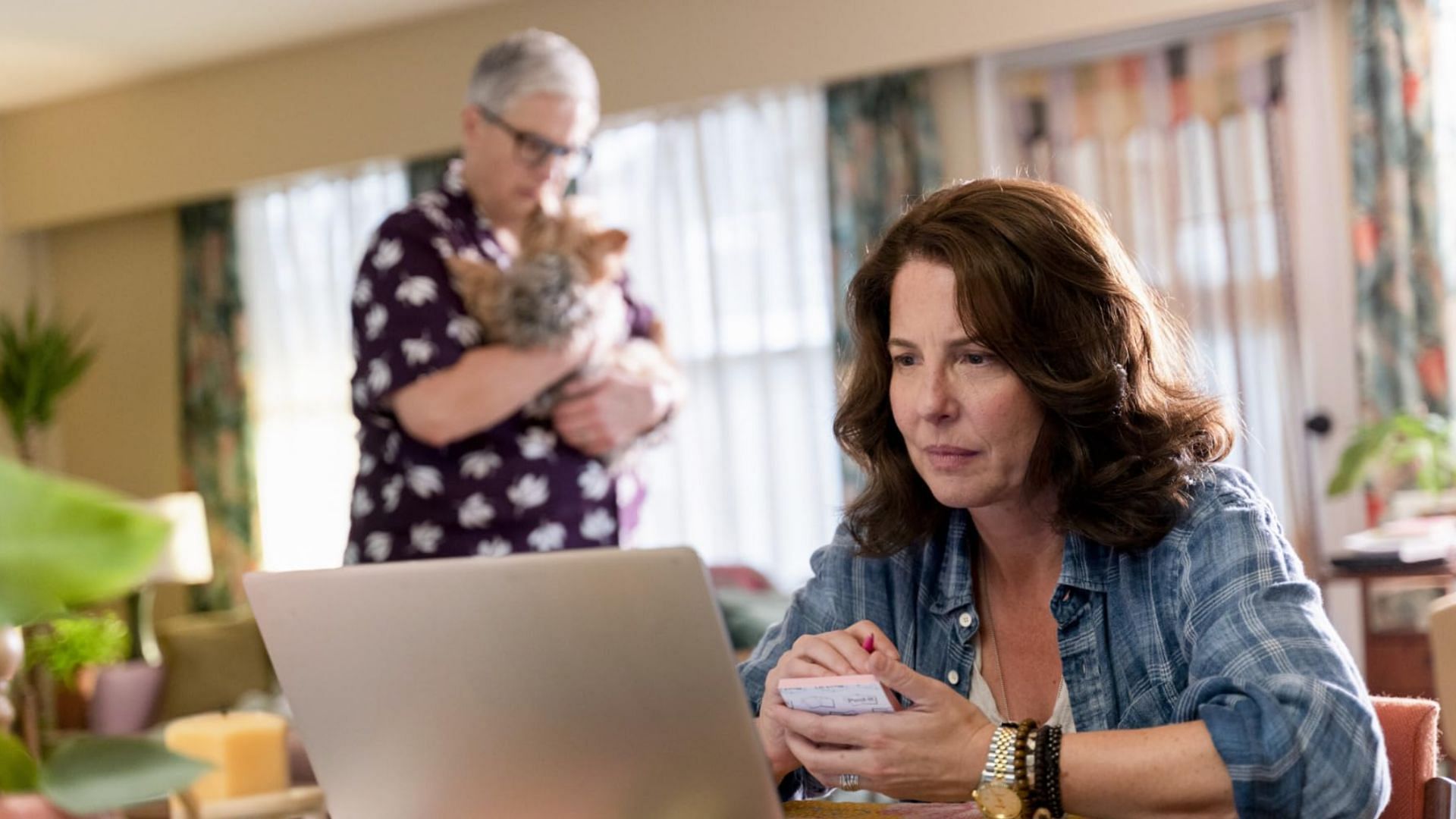 Robin Weigert and Abby McEnany on the show (Image via CBS)