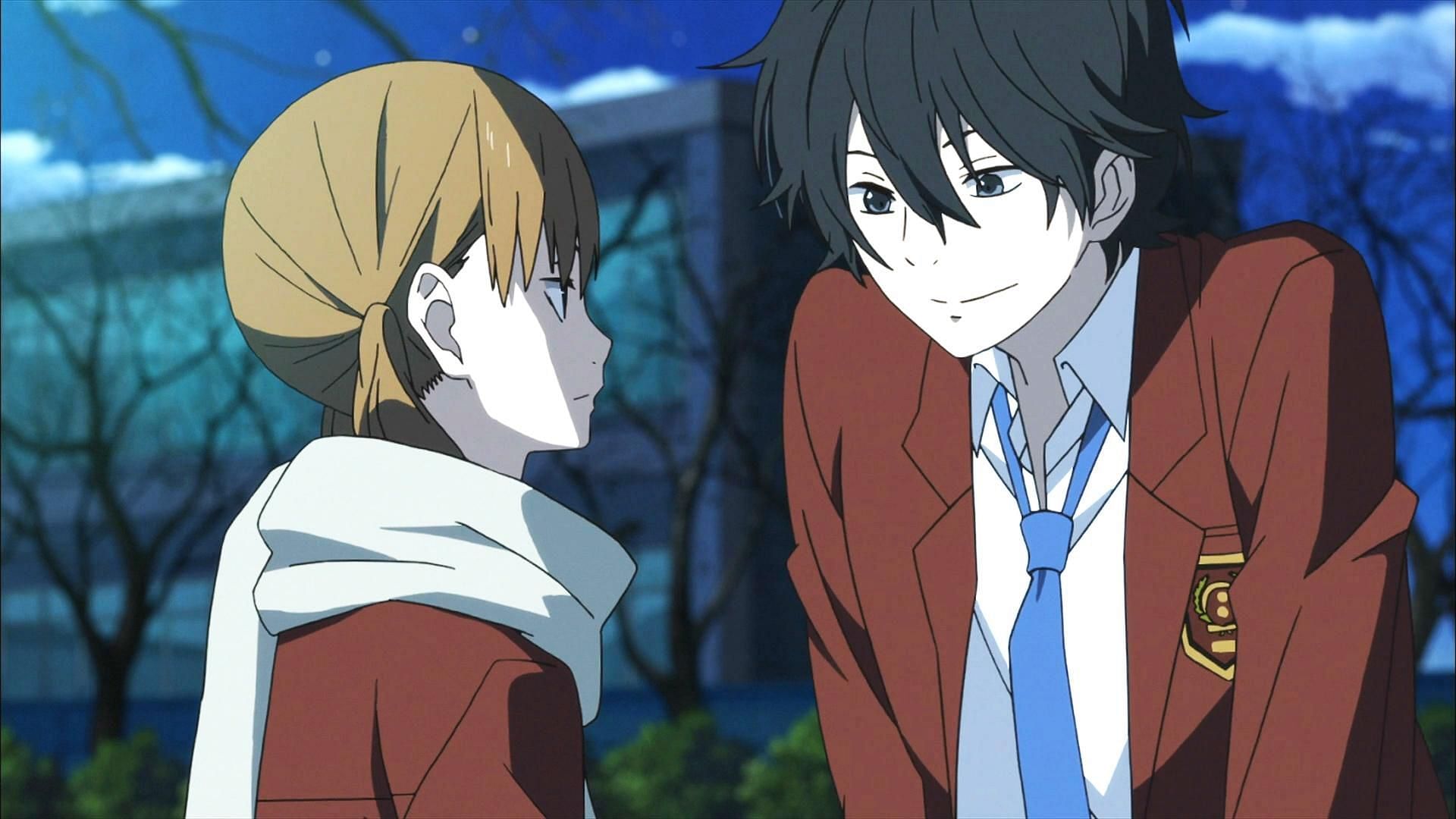 Shizuka (right) and Haru (left) as seen in the anime (Image via Brain&#039;s Base)