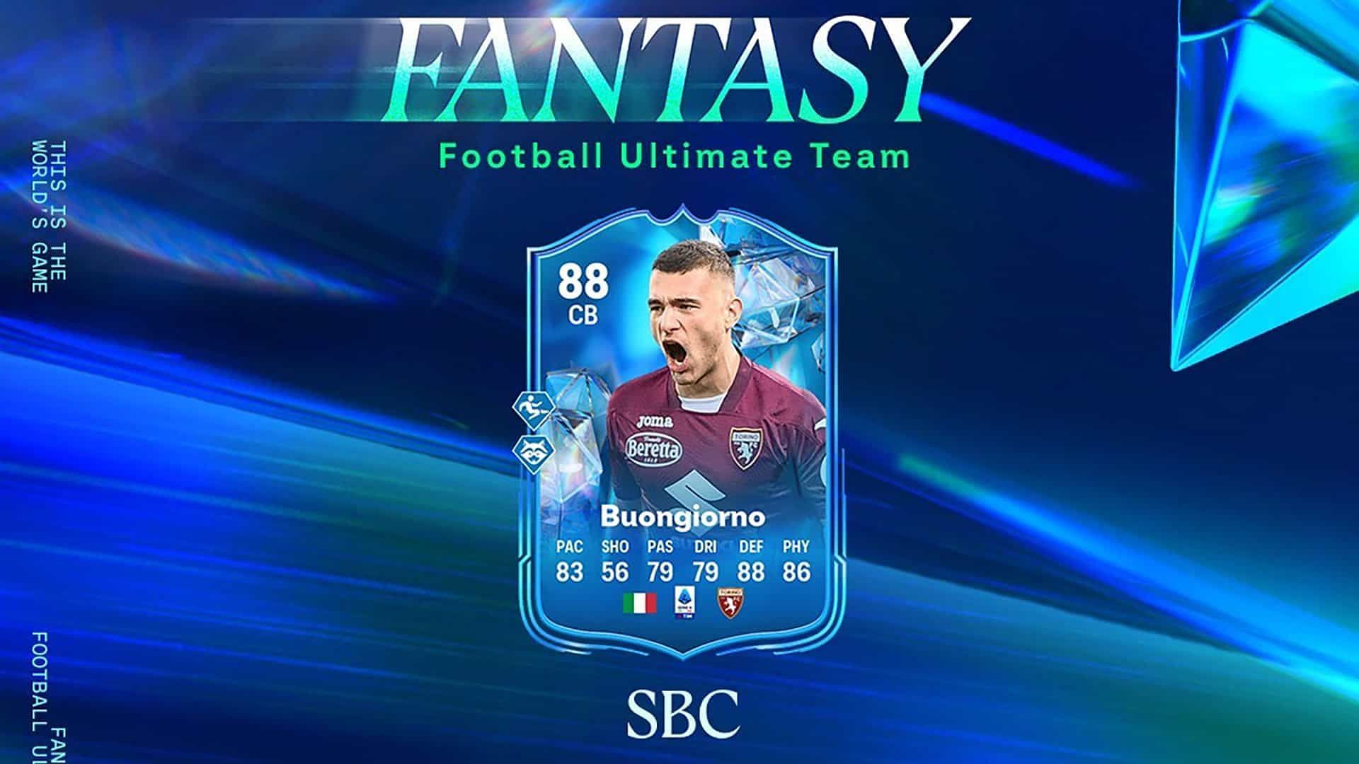 A new FC Fantasy SBC is now available in Ultimate Team (Image via EA Sports)