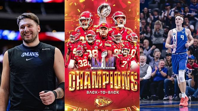 "Can't bet against Mahomes": Luka Doncic and NBA stars hail Chiefs' MVP after capturing 3rd title in 5 years