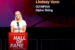 Lindsey Vonn reacts to comedian Jon Stewart tearfully remembering his dog
