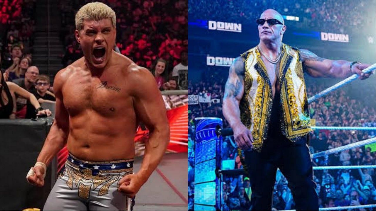 WWE सुपरस्टार्स कोडी रोड्स और द रॉक 