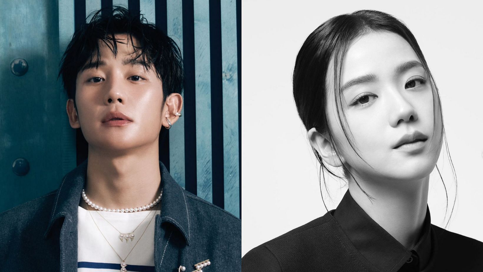 Jung Hae-in recalls a memory with BLACKPINK&rsquo;s Jisoo from the sets of &lsquo;Snowdrop&rsquo; in a recent interview. (Images via Instagram/@holyhaein, @sooyaaa__)