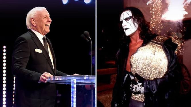 Ric Flair reacts to Sting’s AEW World Tag Team Championship win on Dynamite