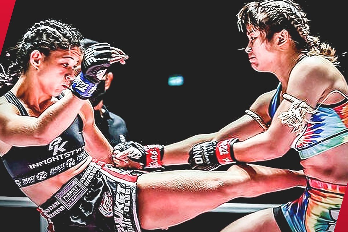 Allycia Hellen Rodrigues and Stamp Fairtex [Photo via: ONE Championship]