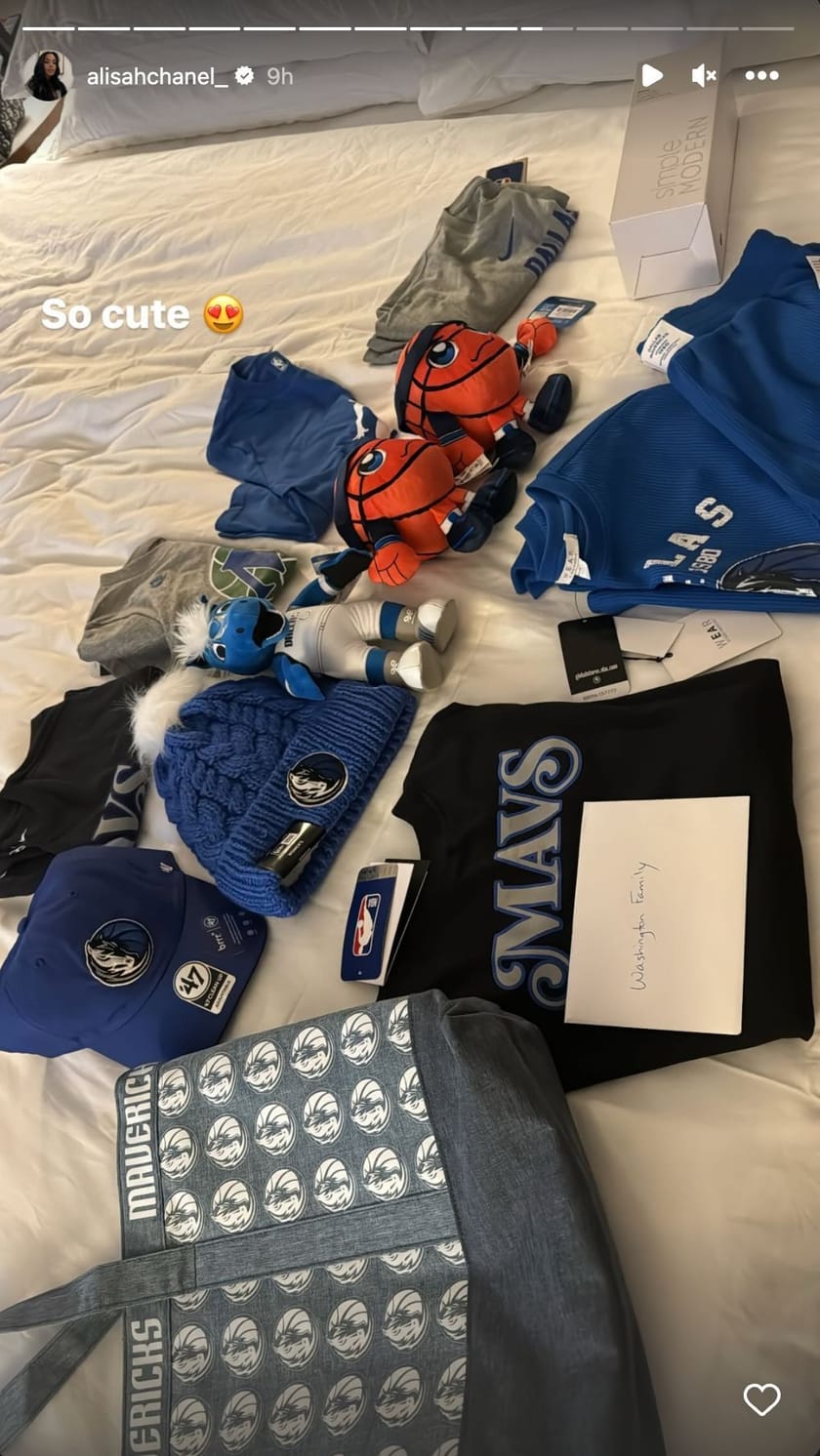 Alisah Chanel flaunts exclusive $320+ Dallas Mavericks welcome gear following husband PJ
