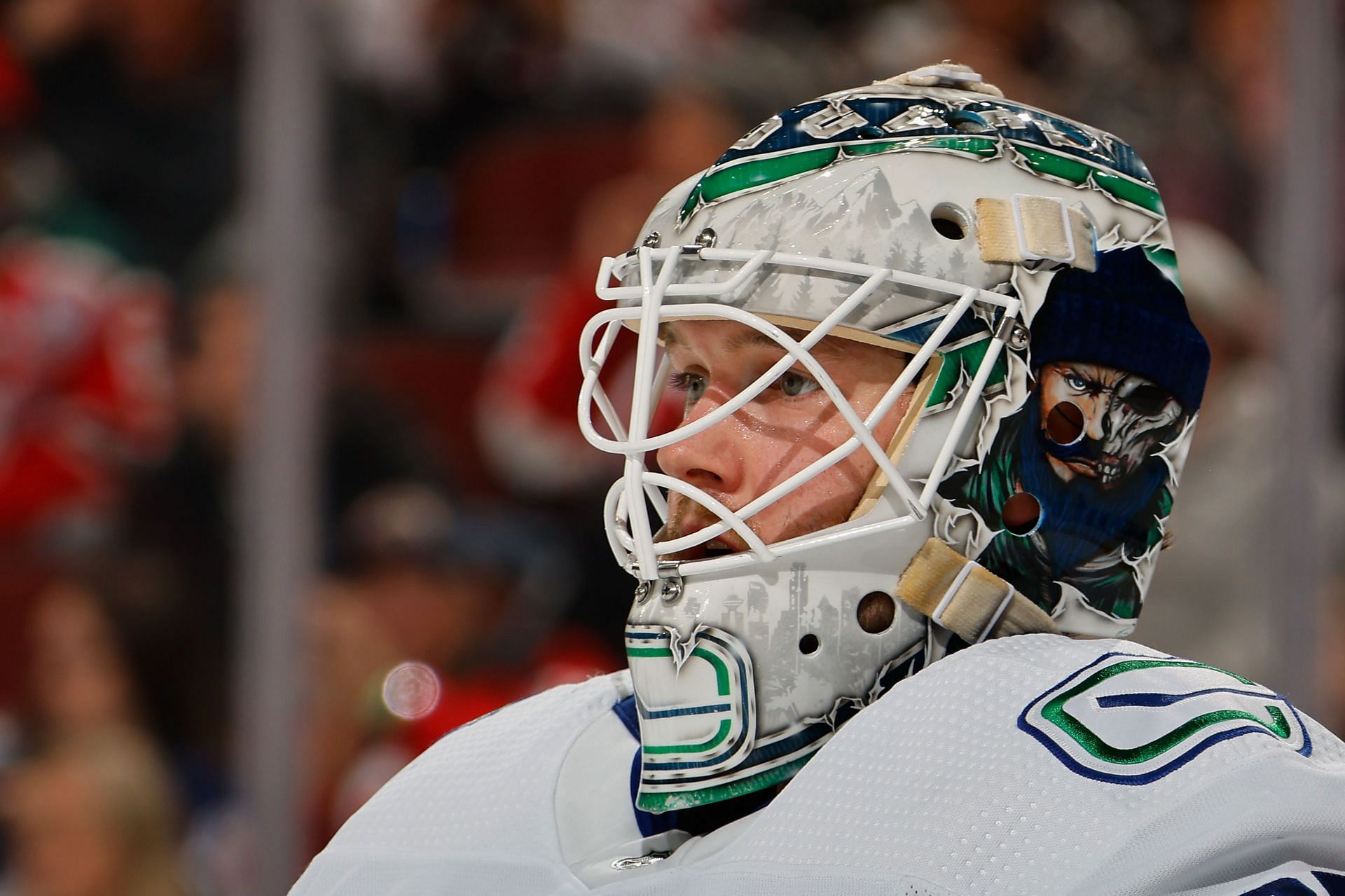 Vancouver Canucks - Thatcher Demko Detroit Red Wings nter caption