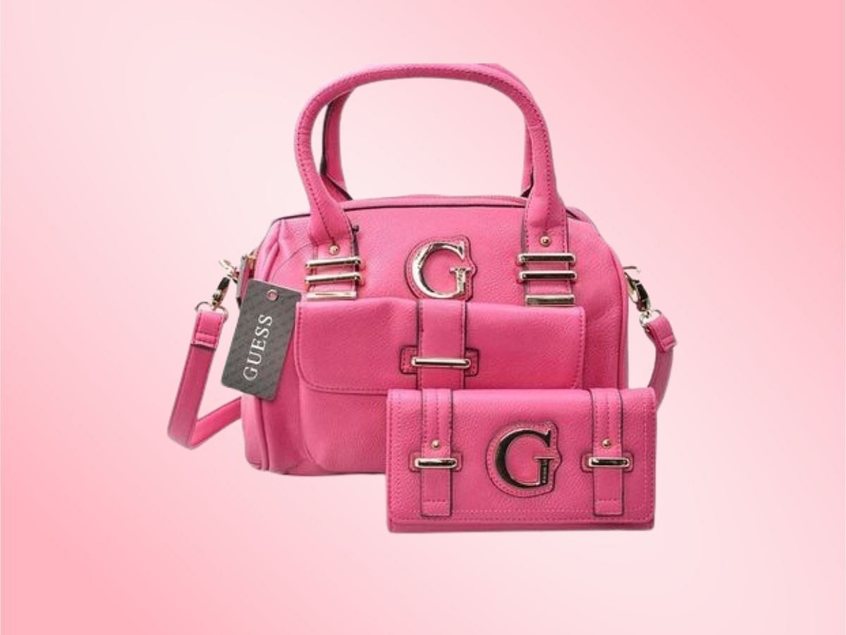 Pink Leather Bag (Image via Guess)