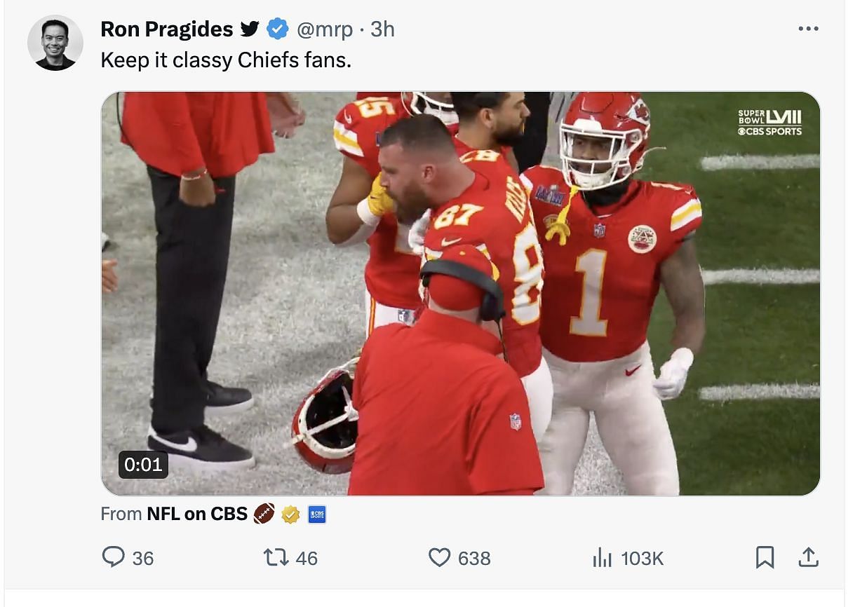 Social media users reacted to Swift&#039;s video from the Chiefs game where she can be seen chugging a drink with her friend, Ashley. (Image via @NFL/ X)