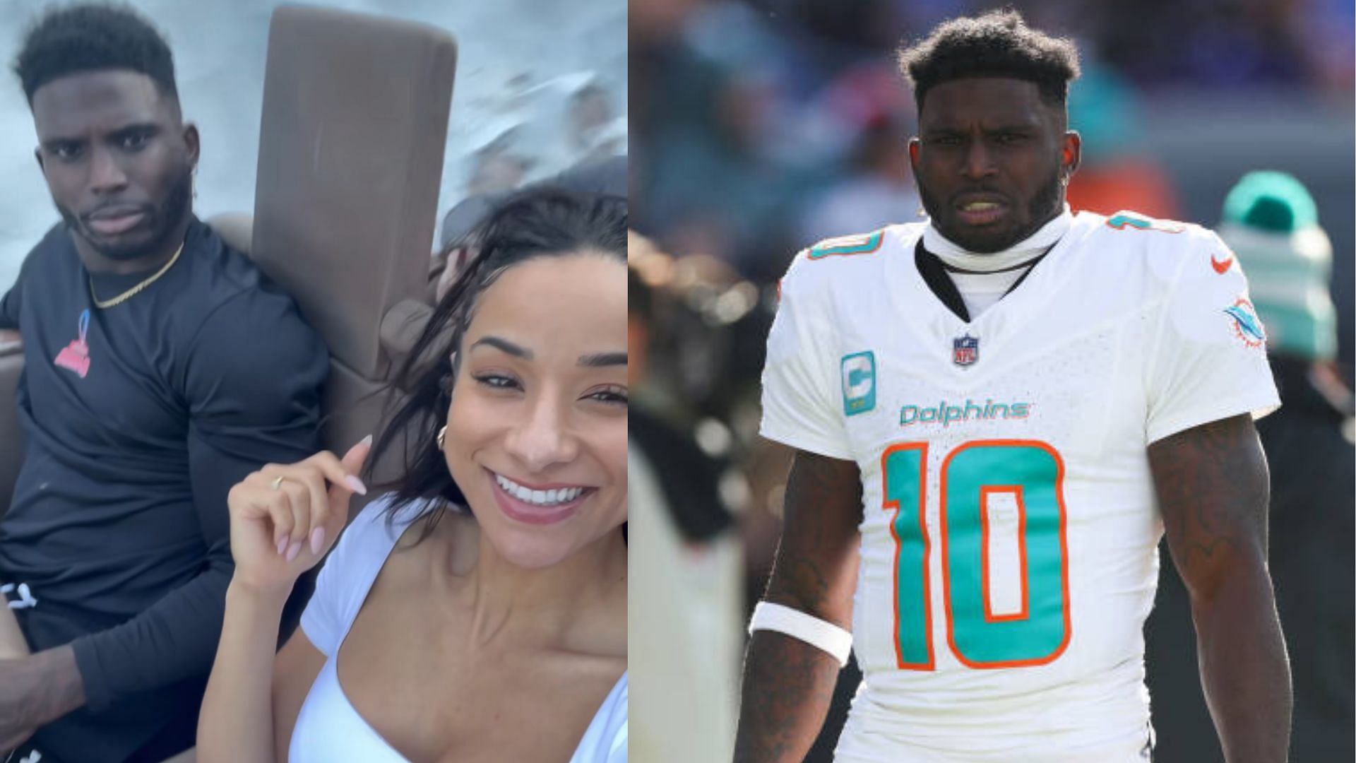 Tyreek Hill and his wife enjoyed some time together at the Pro Bowl.