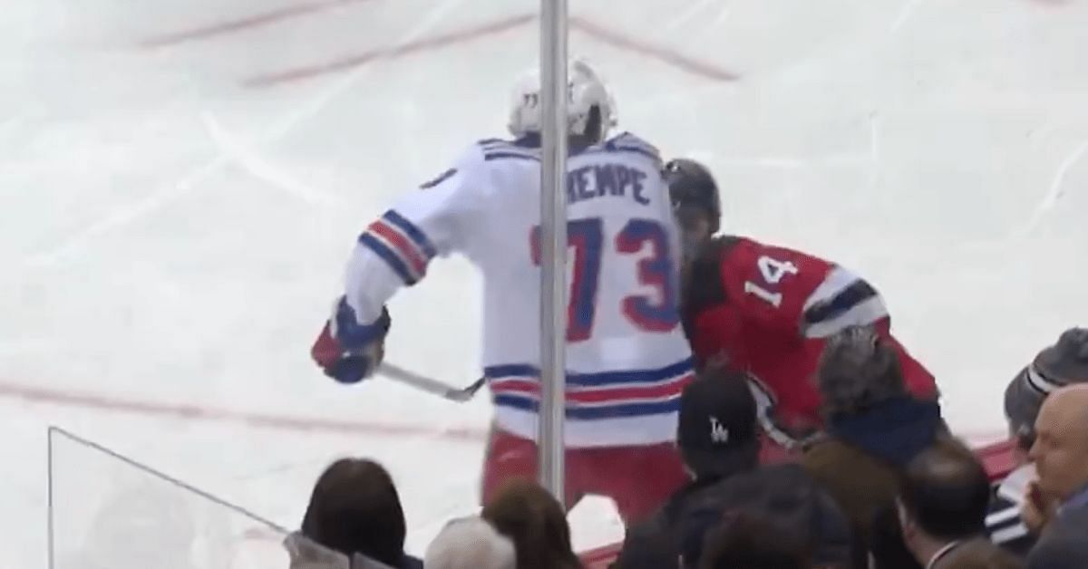 Matt Rampe delivers a massive blow on the Devils