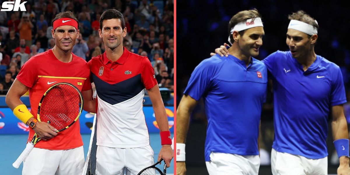 Rafael Nadal, Novak Djokovic, and Roger Federer