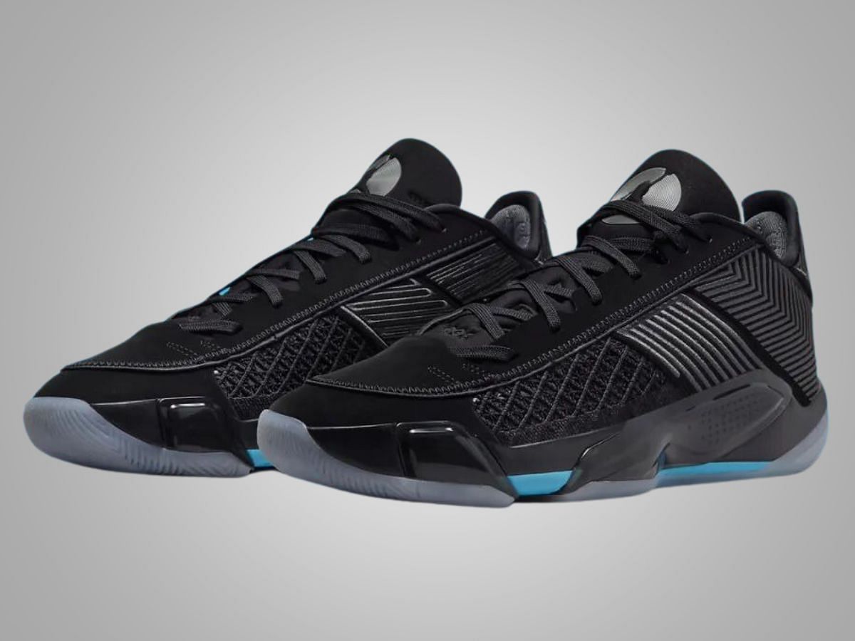 Air Jordan 38 Low Gamma Blue sneakers (Image via YouTube/@inboxtogo)