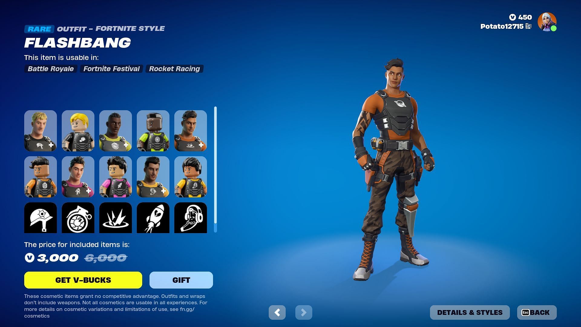 Skratch Company Rangers Bundle is listed in the Item Shop (Image via Epic Games)
