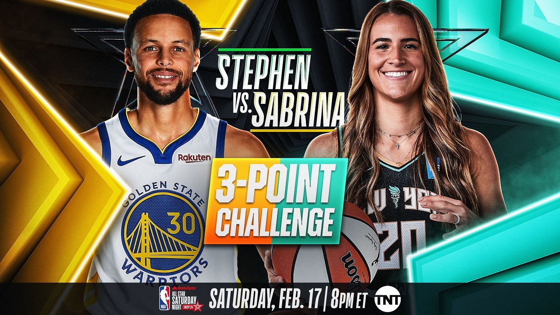 Stephen vs. Sabrina 3Point Challenge Scores, Result and Winner