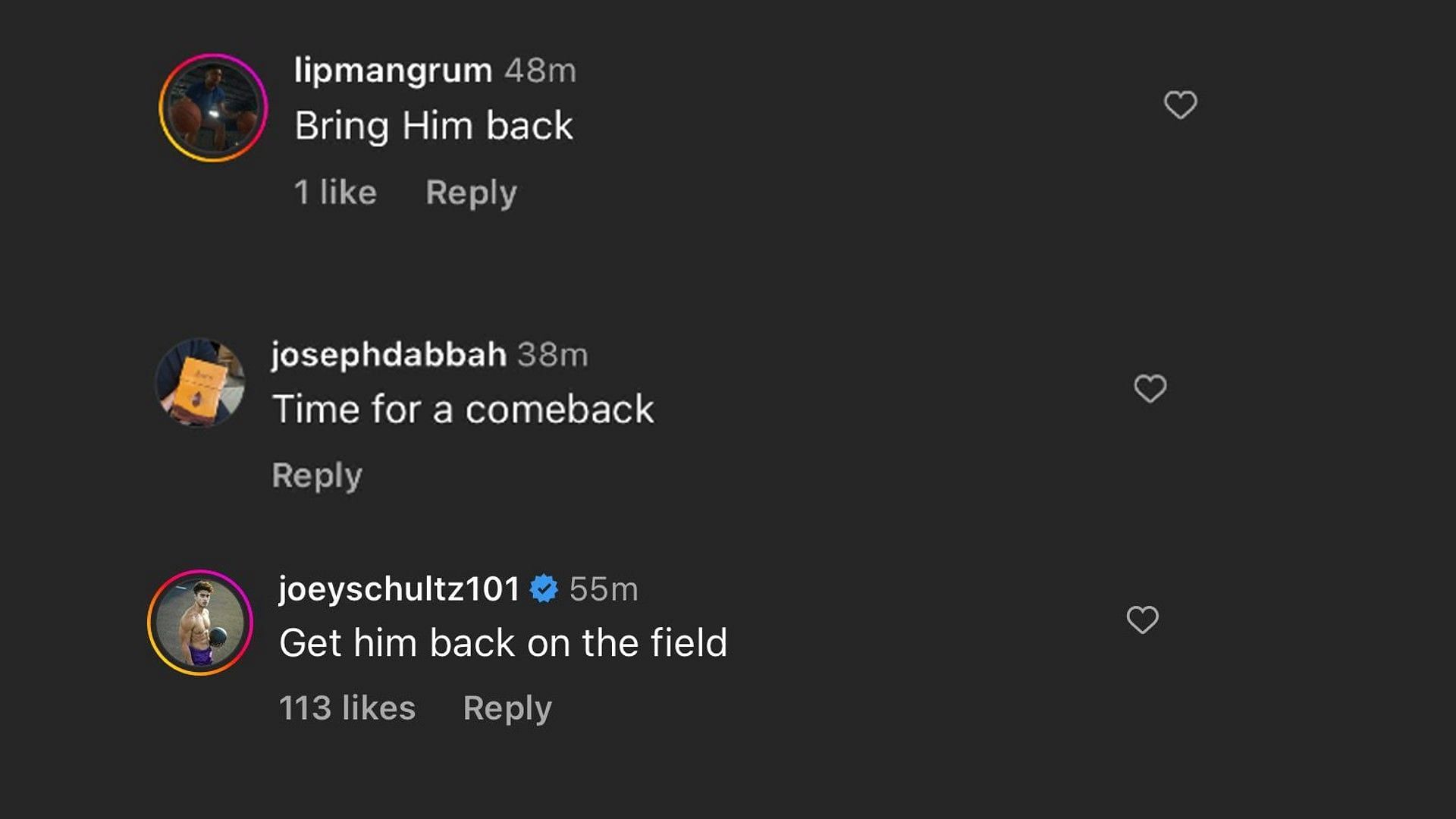 Tom Brady fans call for a comeback