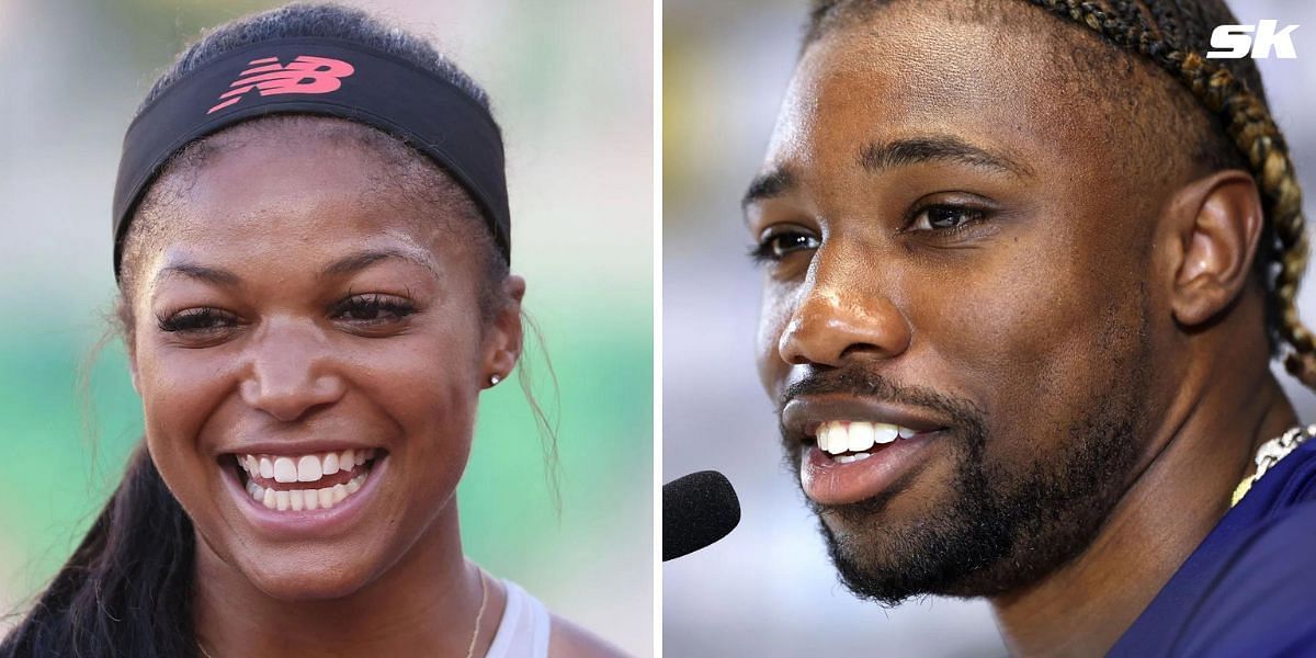 Noah Lyles and Gabby Thomas will be in action at the New Balance Indoor Grand Prix 2024. (Getty Images)