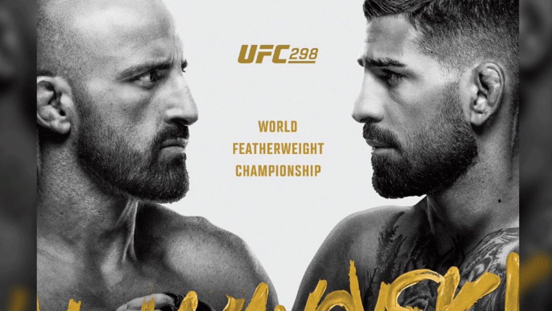 UFC 298 poster [Image courtesy of @ufc on X]