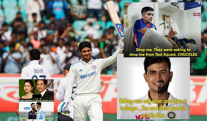 "Chiku bhaiya Sachin sir maan gaye"- Top 10 funny memes as Shubman Gill ends lean Test run with a century in 2nd IND vs ENG Test in Vizag