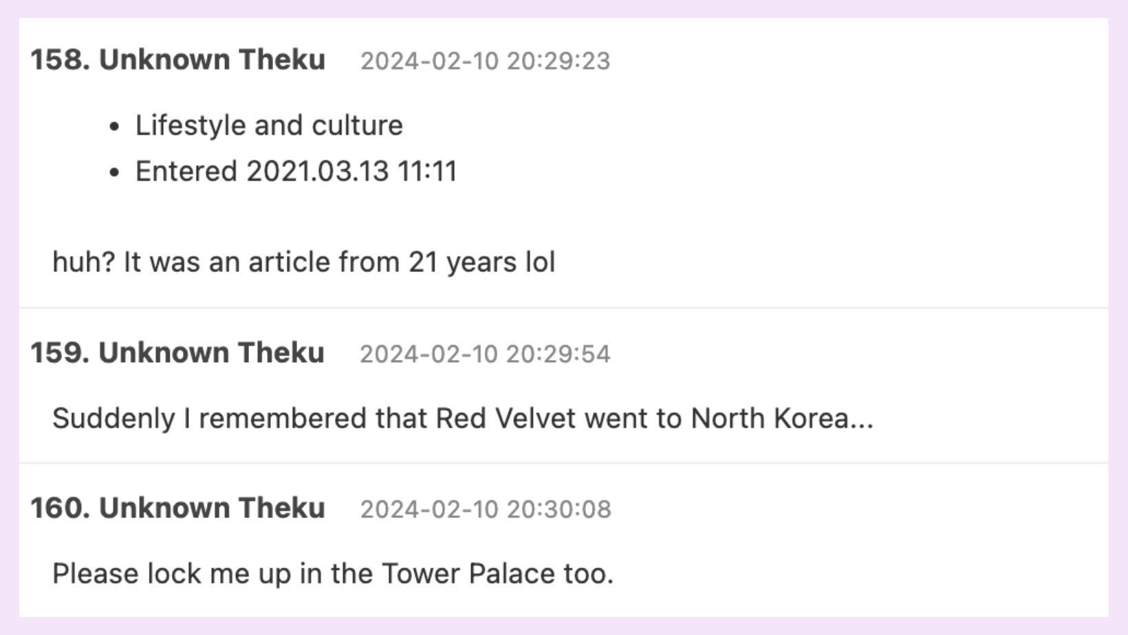 Netizens react to the claims of North Korean media. (Image via Theqoo &amp; Google Translate)