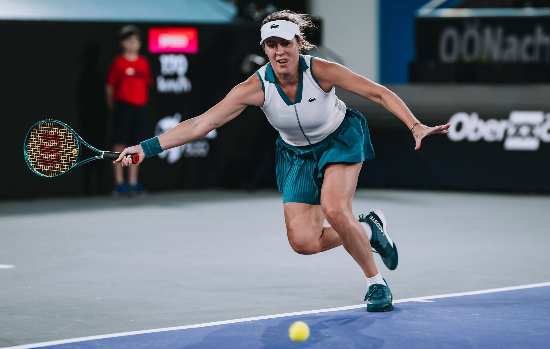 Anastasia Pavlyuchenkova at the 2024 Linz Open.