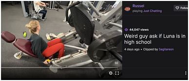 Woman is asked if she is in 'high school' in viral gym video
