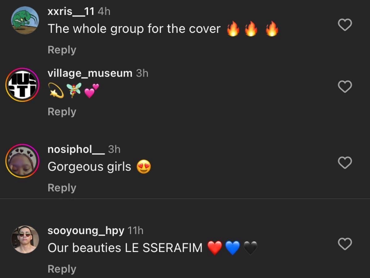 Fans compliment the South Korean girl group&#039;s magazine pictorial (Image via Instagram/ @ellekorea)