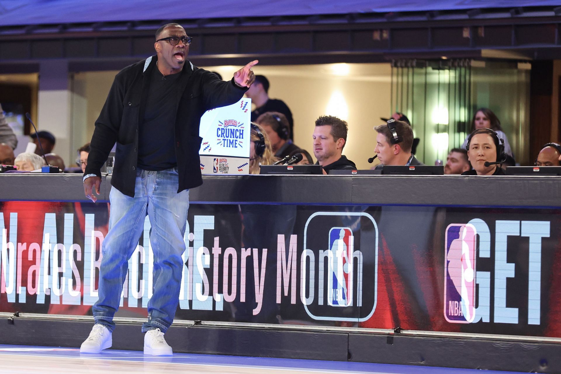 Shannon Sharpe at the 2024 NBA All-Star - Ruffles NBA All-Star Celebrity Game