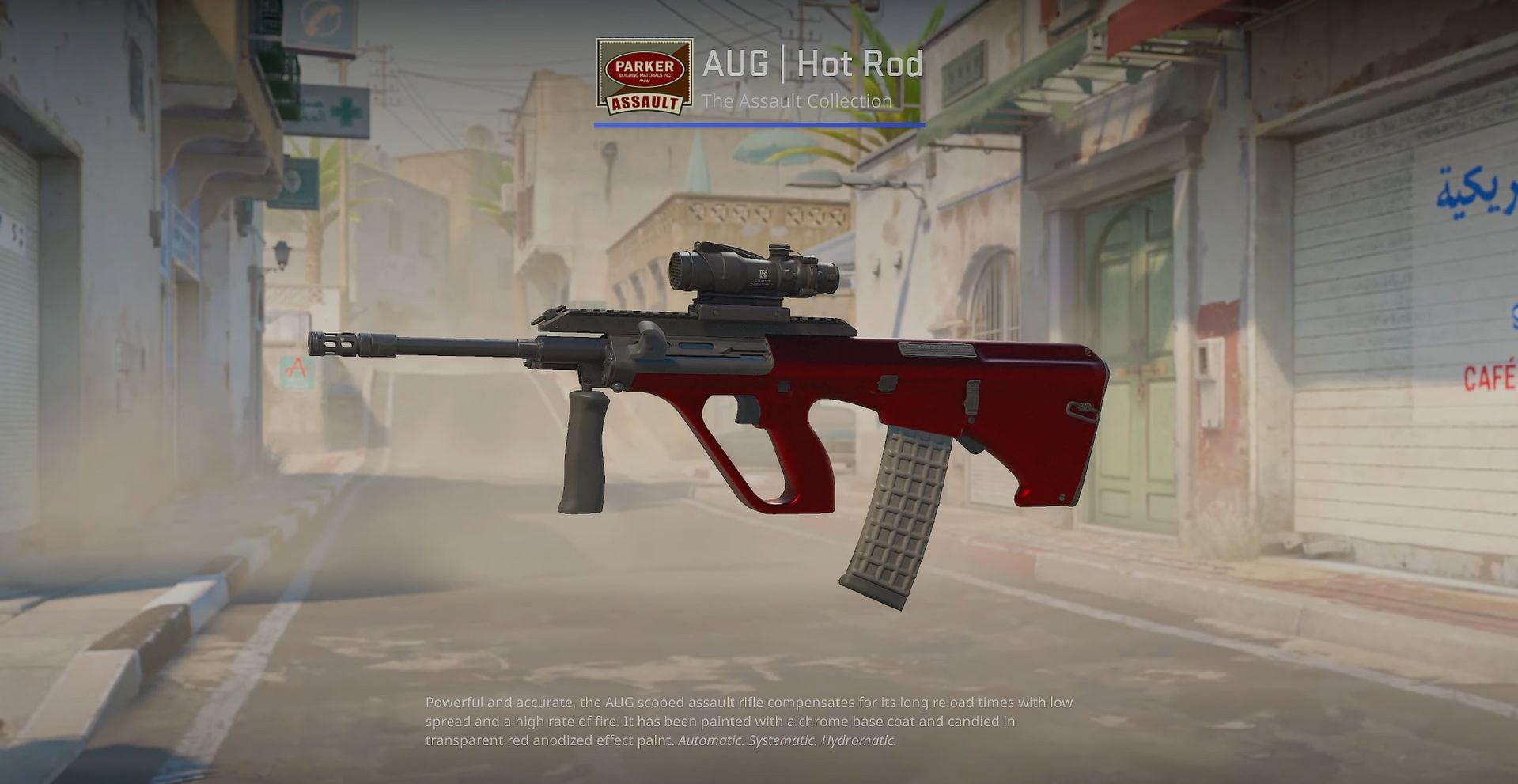 AUG Hot Rod (Image via Valve || YouTube/covernant)