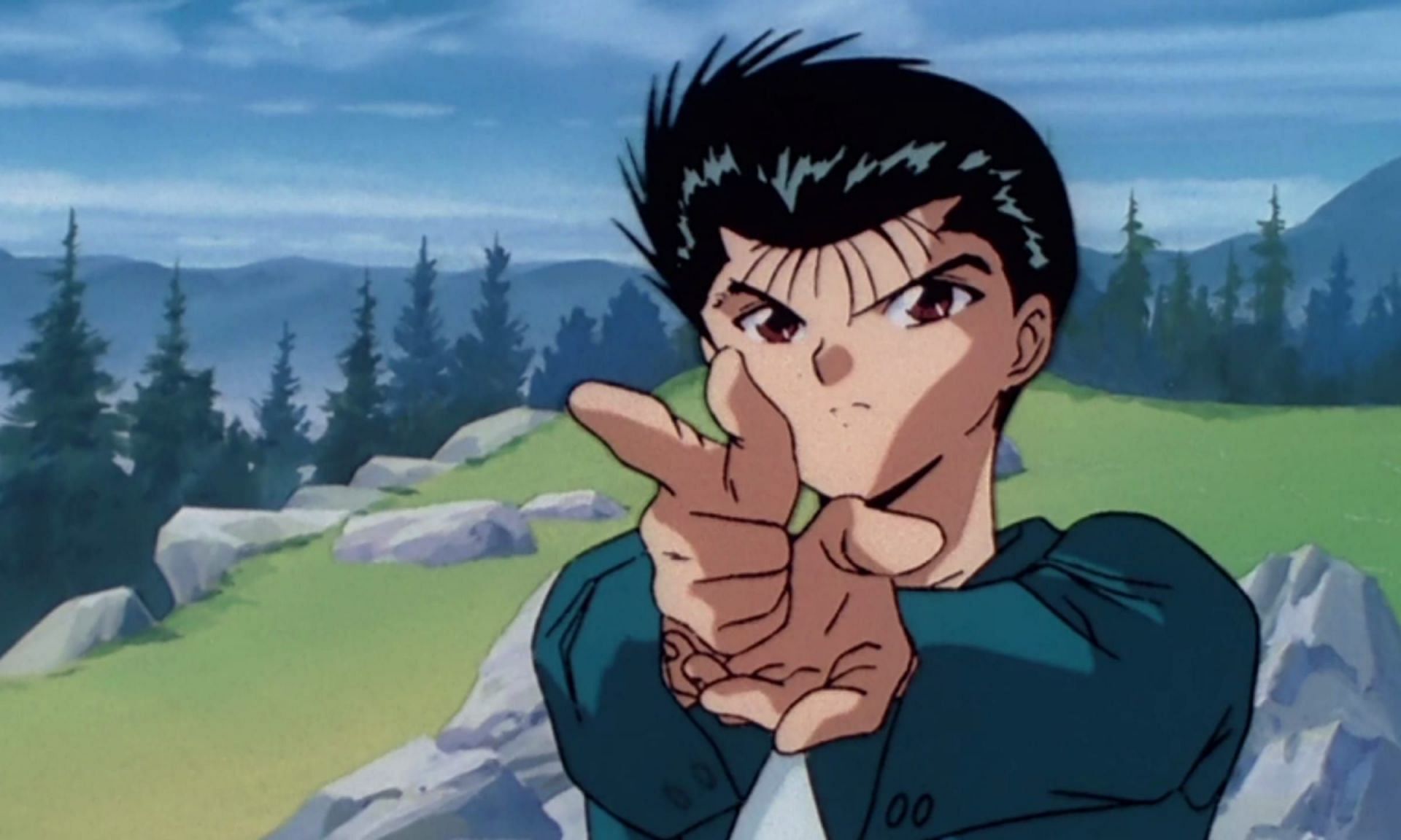 Yusuke Urameshi as seen in the anime (Image via Studio Pierrot)