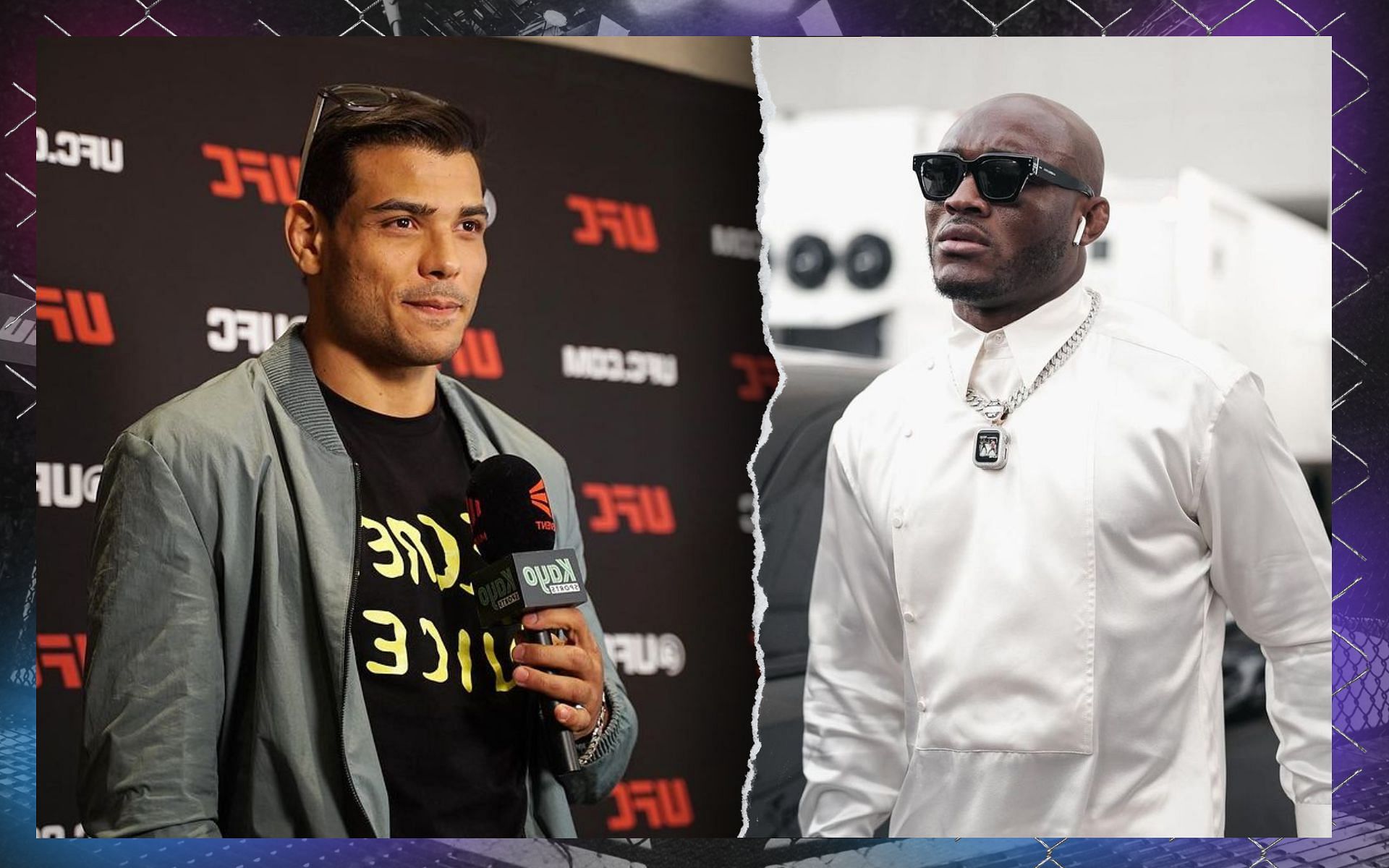 Ali Abdelaziz responds to Paulo Costa (left) calling out Kamaru Usman (right) for a middleweight bout, [Image credits: @PauloCosta &amp; @KamaruUsman on Instagram]