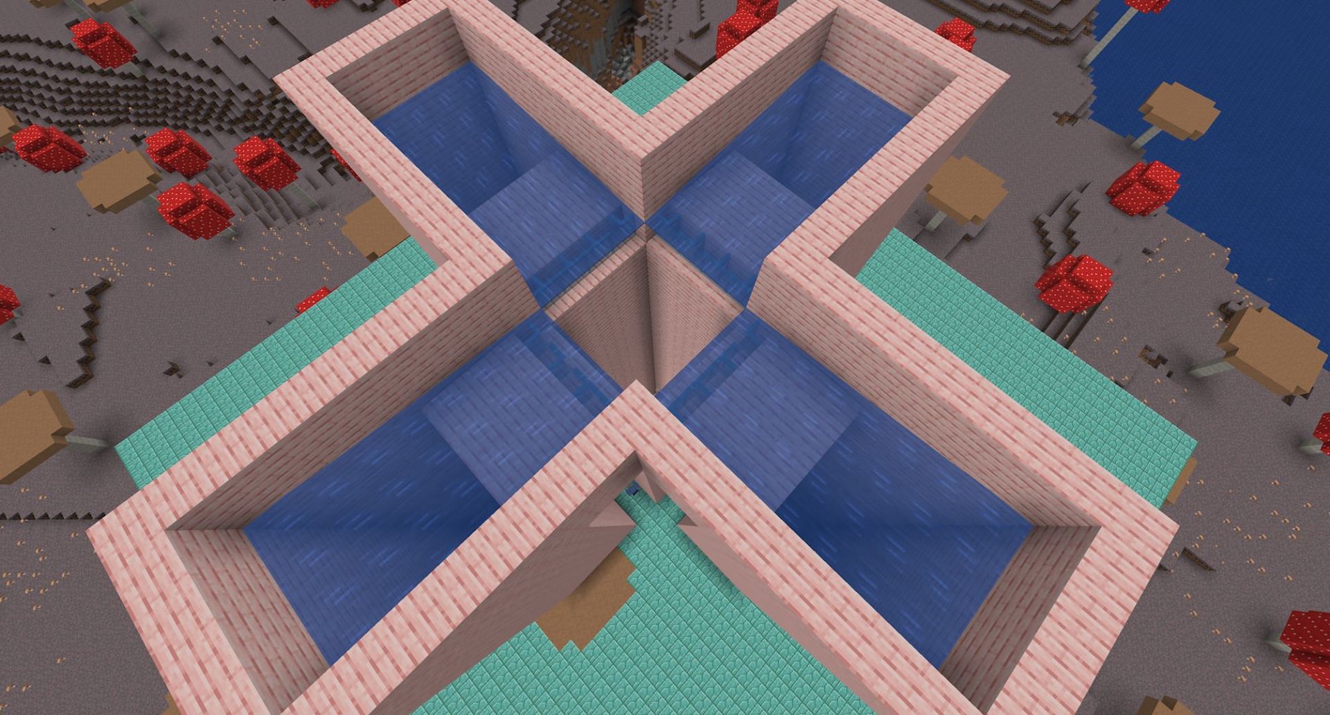 The water flowing into the spawn areas and the kill chamber (Image via MojMojang Studiosang)