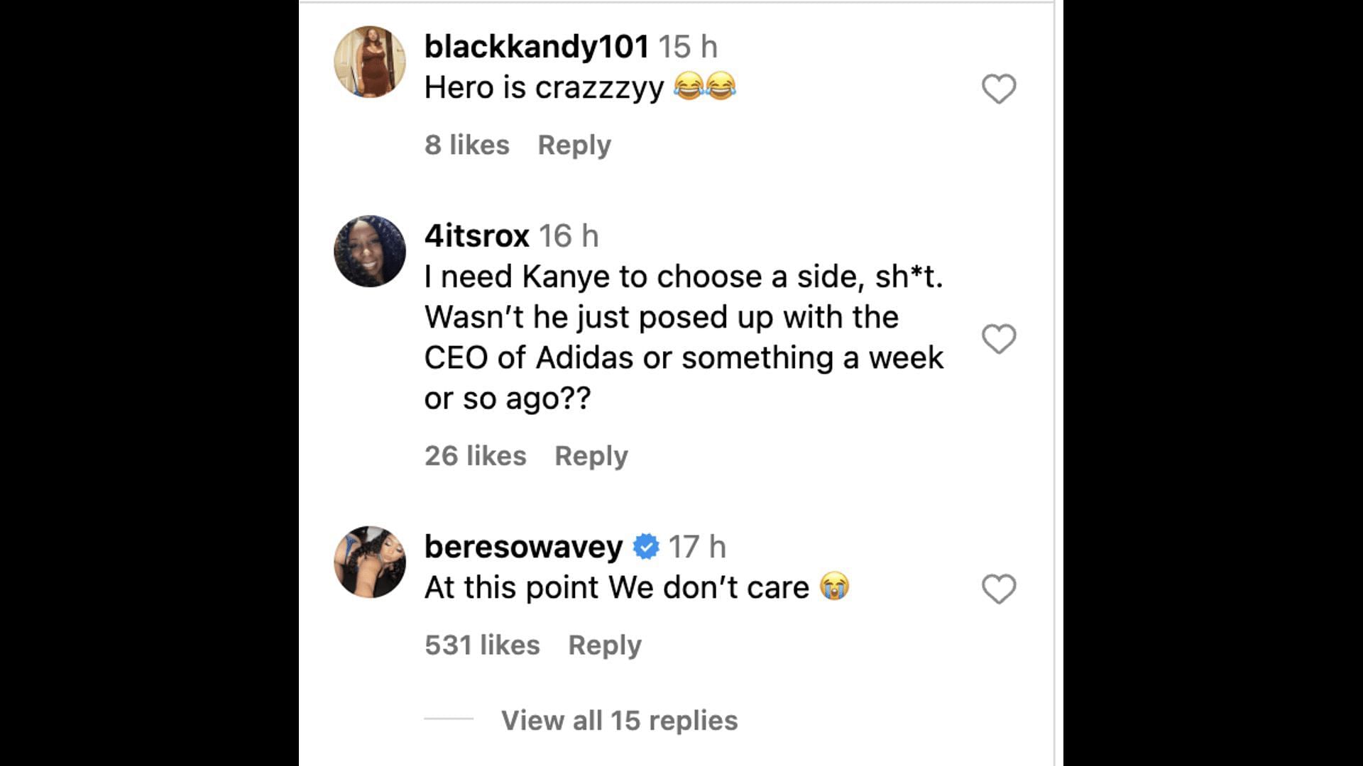 Social media users react as Ye blames Adidas for selling fake Yeezys: Details explored. (Image via @theshaderoom/ Instagram)