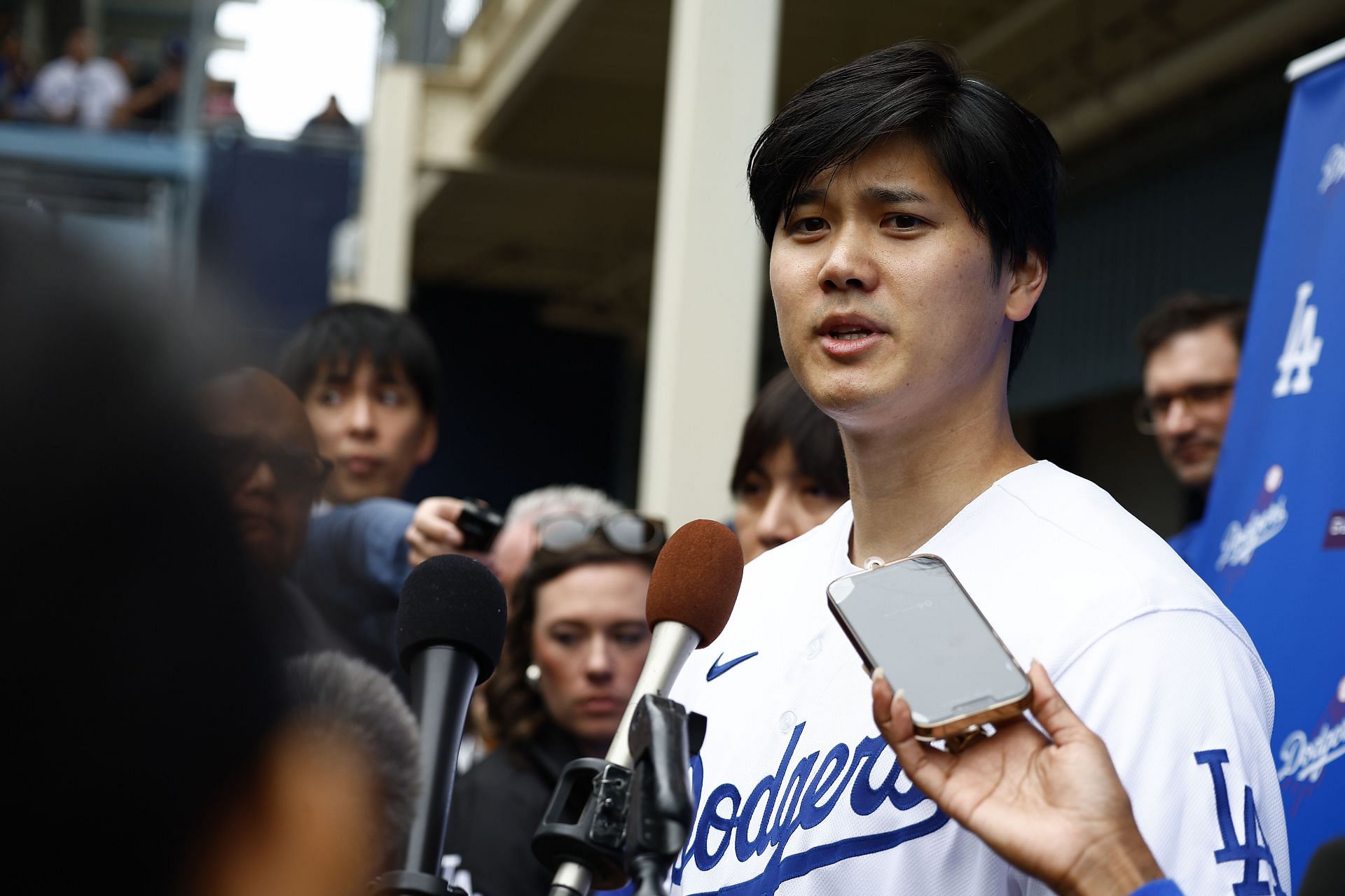 DodgerFest has seen a surge in Japanese media interested in gathering information on Shohei Ohtani