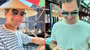 In Pictures: Roger Federer beams with joy wearing traditional bamboo hat, takes leisurely gondola ride & more during Thailand vacation