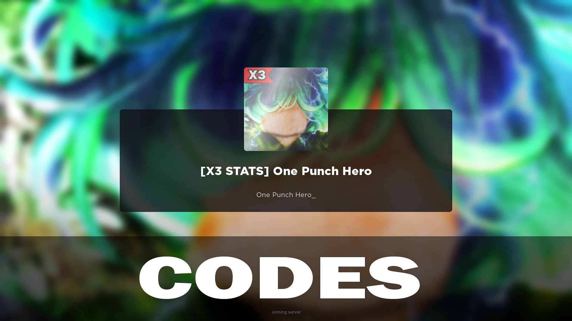 One Punch Hero codes